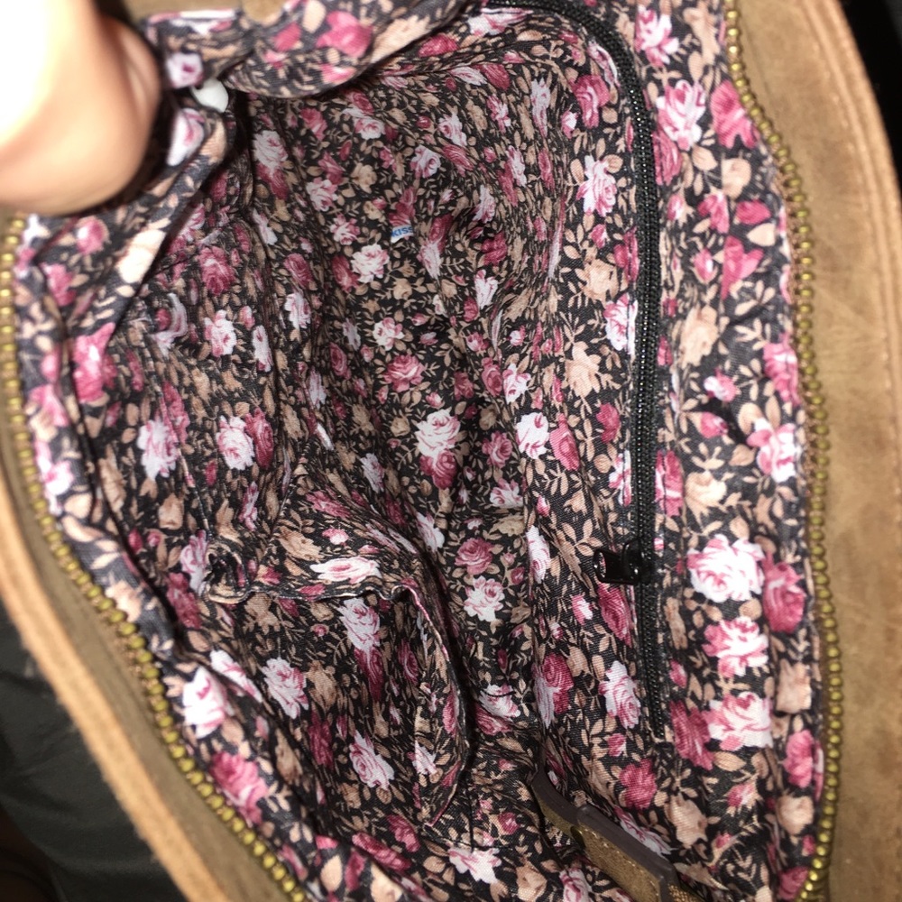 Over the shoulder brown purse